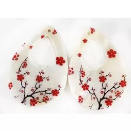 Декоративная подвеска 'Капля', 48*33 мм, упак./2 шт., 'Астра' (102)