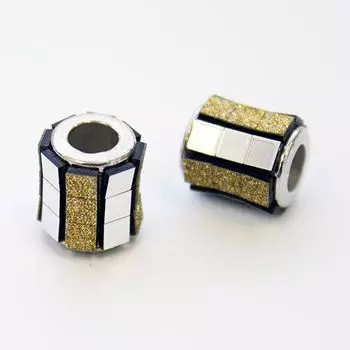 Декоративная подвеска 'Колбочка', 2шт/упак (золотой)