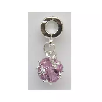 Декоративная подвеска 'Кристалл', 1шт/упак (розовый)