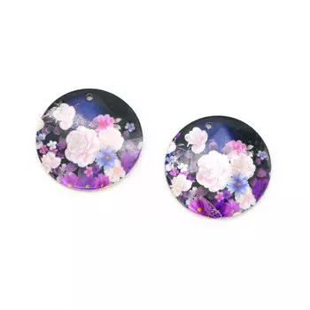 Декоративная подвеска 'Круг', 45 мм, упак./2 шт., Astra&amp;Craft (45-23)