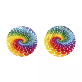 Декоративная подвеска 'Круг', 50 мм, упак./2 шт., 'Астра' (50-41)