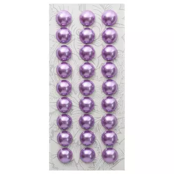 Декоративные наклейки 'Жемчуг', 10 мм, 'Астра' (Z27 сиреневый)