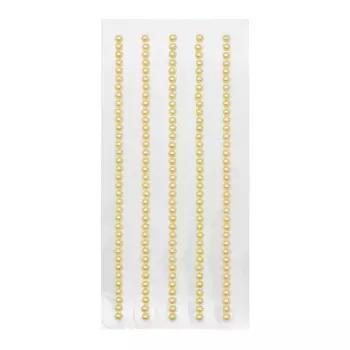 Декоративные наклейки 'Жемчуг', 3 мм, Astra&amp;Craft (22 желтый)