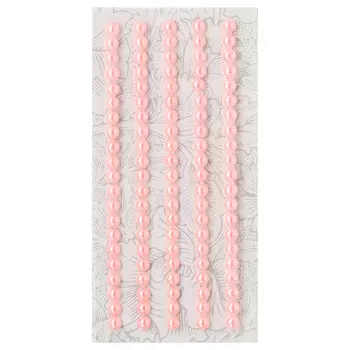 Декоративные наклейки 'Жемчуг', 5 мм, 'Астра' (Z17 розовый неон)