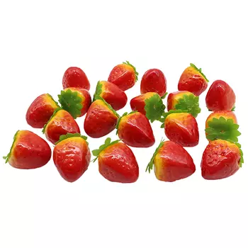 Декоративный элемент 'Клубника', 35 мм, упак./20 шт. (красный)