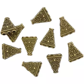 Декоративный элемент коннектор 215,13*15*3mm, 10шт/упак (латунь)