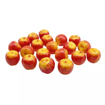 Декоративный элемент 'Яблоко', 35 мм, упак./20 шт. (желтый/красный)