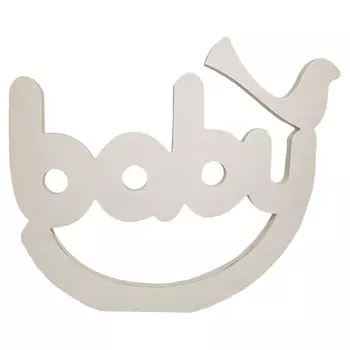 Деревянная надпись *BABY* на подставке 30X26см SCB350167
