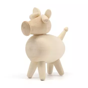 Деревянная заготовка Бычок, h6*5*2,5см