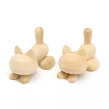 Деревянная заготовка Фигурки животных Котёнок, h3,1*4,3*2,1см