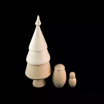 Деревянная заготовка 'Ёлка 3 в 1'