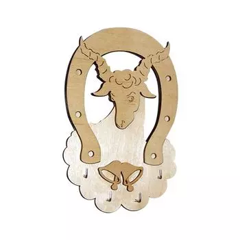 Деревянная заготовка ключница 'Коза', 28 см