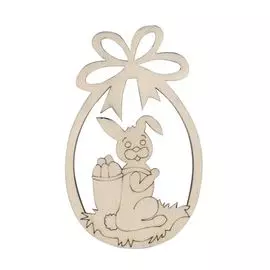 Деревянная заготовка Пасхальная Кролик 12*8 см, 4 мм (L-220) Астра