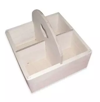 Деревянная заготовка Подставка для чайн. пак. 4 отд.