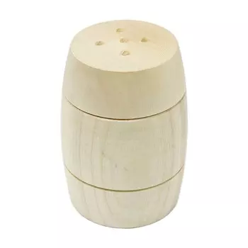 Деревянная заготовка солонка 'Бочонок', 6 см