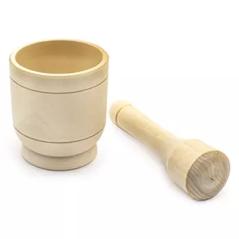 Деревянная заготовка Ступка с пестиком h 70 * d 65мм