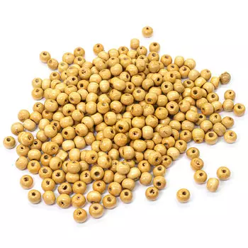 Деревянные бусины круглые, 8 мм, упак./50 гр., Astra&amp;Craft (нат/дерево)