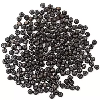 Деревянные бусины круглые, 8 мм, упак./50 гр., Astra&amp;Craft (черный)