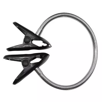 Держатель схем гибкий с двойной клипсой #D51010