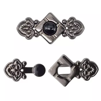 DF 262 Крючок 4,1см*1,9см (pewter (олово (черный никель)))