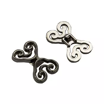 DF-267 Крючок 2,4см*1,5см (Pewter (олово (черный никель)))