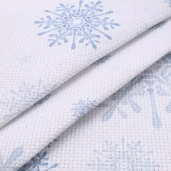 Дизайнерская канва Bestex 30*30 см (Снежинки)