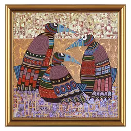 ДК1011 Набор для вышивания бисером 'Нова Слобода' 'Сплетницы', 30x30 см