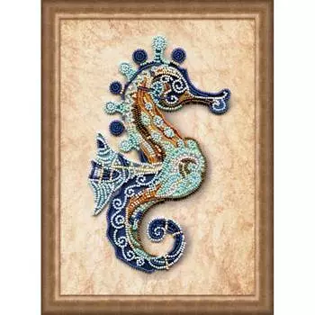 ДК5594 Набор для вышивания бисером 'Цветной конек'22 x 28см