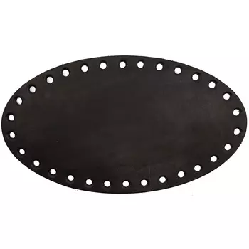 Дно для сумки кожаное 22см*12,2см,толщ.3,5-4мм,дизайн № 504, 100% кожа (темно-коричневый)