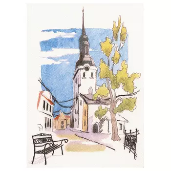 DT-M009 Набор для вышивания РТО 'Рисуем нитками' 21х15 см