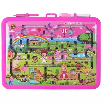 DV-10254 Набор для детей 2 в 1 (доска для рисования 35*26см+игра-лабиринт+ручка+маркер+магнит)