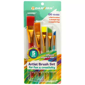 DV-10493 Кисти набор синтетика 5шт/упак