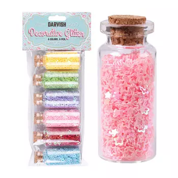 DV-11773 Декоративные блёстки 6 цветов, 6шт/уп