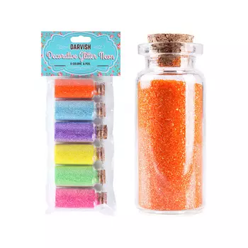 DV-11777 Декоративные блёстки 'Неон' 6 цветов, 6шт/уп