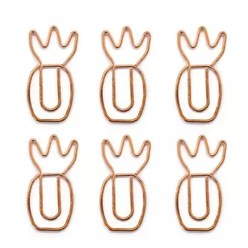 DV-12154 Скрепки металлические 'Ананас' 6шт/уп