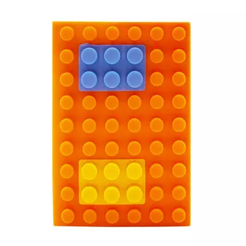 DV-12619 Блокнот 10*14,5 см 100л 'Конструктор' (оранжевый)