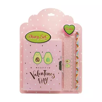 DV-12952 Набор канцелярский 'Авокадо' 4 предмета ассорти