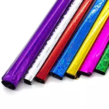 DV-2657 Бумага упаковочная набор 8цветов 500*700мм голография ассорти