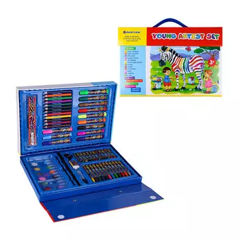 DV-3708 Набор для юного художника 67 предметов в чемодане на липучке