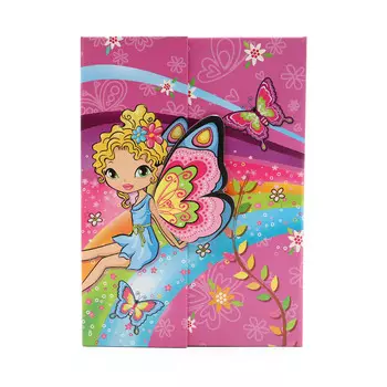DV-4360 Блокнот 13.5*17,5см на замке в подарочной упаковке, 56л, Фея - 1