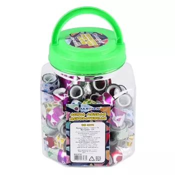 DV-9191 Лента декоративная липкая с блёстками 12мм*1м 90шт/уп, цвет ассорти