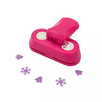 Дырокол фигурный 2 в 1, 1,6 см, Астра (043, 168 зима)