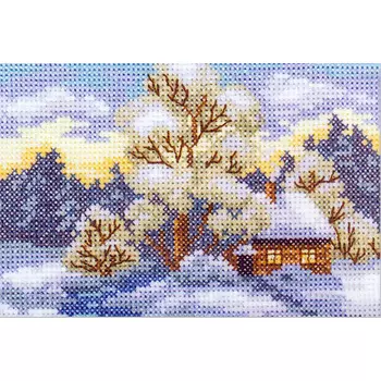EH345 Набор для вышивания RTO 'Дом на опушке', 11х7,5 см