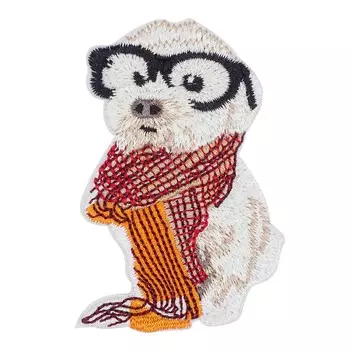 EMB-17040 Термоаппликация 'Щенок в очках' 5*7,2cm Hobby&amp;Pro