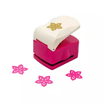 EO-32u Дырокол фигурный с эмбоссированием 3,2 см, Астра (010 цветок)