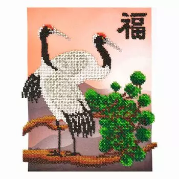 Ф-103 Набор для вышивания бисером Созвездие 'Преданность и счастье' 18*24см