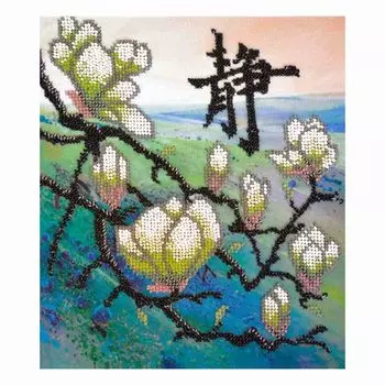 Ф-117 Набор для вышивания бисером Созвездие 'Душевное спокойствие и счастье' 21*22см