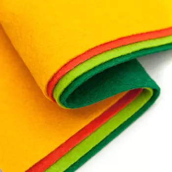 Фетр мягкий листовой ассорти 20х30см, 1,4мм, 180гр. (4шт.) АСТРА (6)