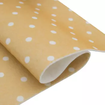 Фетр мягкий листовой декоративный 'Горох' Астра, 1,0мм, 180 гр, 20*27 см + 3 см тех.кромка, 10 шт/упак (YF 641 бежевый)