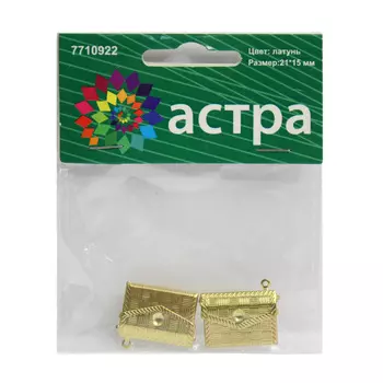 FIN1681 Подвеска декоративная 'Клатч', 21*15 мм, упак./2 шт., Astra&amp;Craft